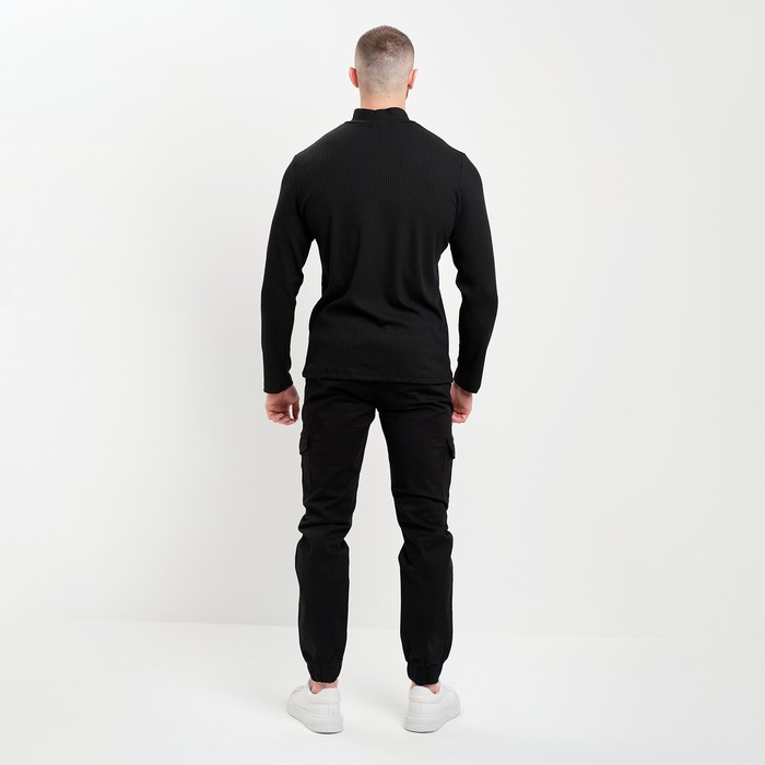 Джоггеры мужские, цвет чёрный, размер 29 (44) 61888