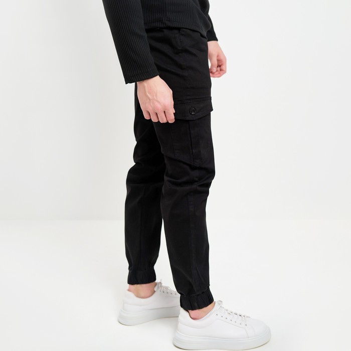 Джоггеры мужские, цвет чёрный, размер 30 (46) 61889