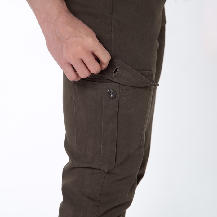 Джоггеры мужские, цвет хаки, размер 30 (46) 61892