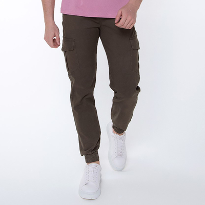 Джоггеры мужские, цвет хаки, размер 38 (58)