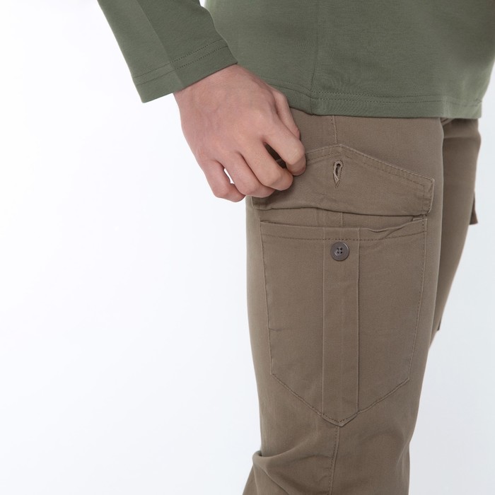 Джоггеры мужские, цвет песочный, размер 29 (44) 61893