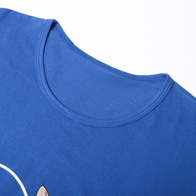 Пижама женская (футболка, брюки), индиго, размер 66