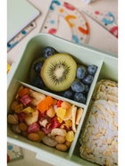 Ланч-бокс в школу TAKE IT EASY, 1.5 л, 3 секции, с приборами, 20×13×7 см, пшеничная солома, зеленый - Фото 5