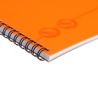 Альбом для рисования А4, 30 листов на спирали, ErichKrause Neon оранжевый, пластиковая обложка, блок белизна 100%, плотность 120 г/м2 - фото 10019030