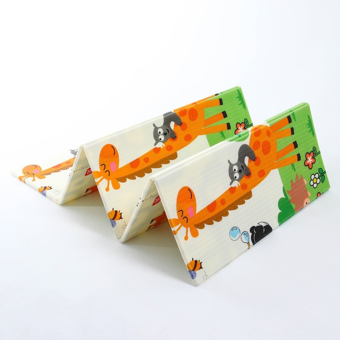 Коврик складной с рисунком «Дороги. Пандочка», двусторонний, размер 200х180 см 61896