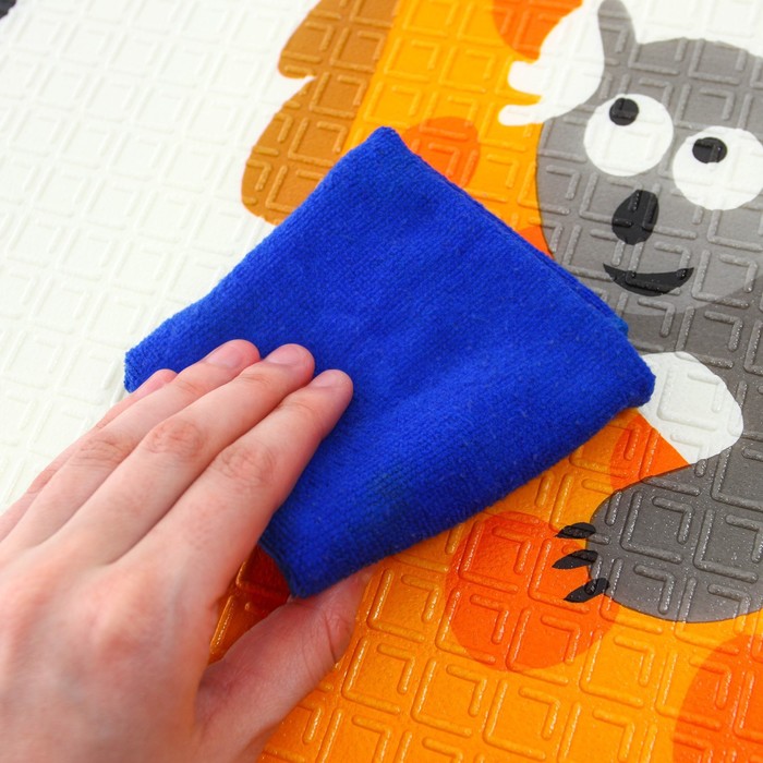 Коврик складной с рисунком «Дороги. Пандочка», двусторонний, размер 200х180 см 61896