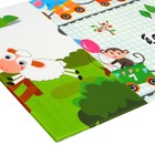 Игровой коврик для детей складной «Паровозик. Жирафик», двусторонний, размер 200х180x0,9 см, Крошка Я - фото 24997333