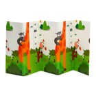 Игровой коврик для детей складной «Паровозик. Жирафик», двусторонний, размер 200х180x0,9 см, Крошка Я - фото 24997335