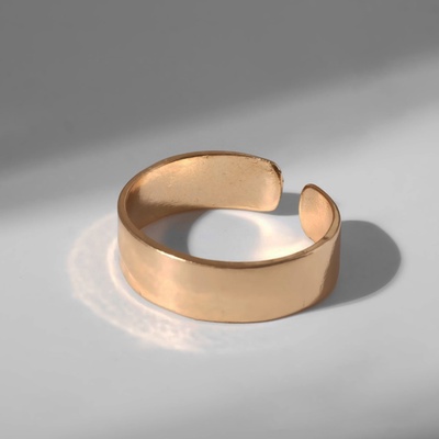 Кольцо «Классика» минимал, цвет золото, безразмерное