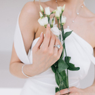 Кольцо «Драгоценность» леди, цвет белый в серебре, безразмерное - фото 8979272