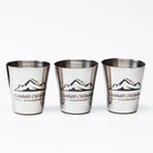 Стопки в чехле «Самый сильный и надежный»: нержавеющая сталь, набор 3 шт. × 30 мл - Фото 2