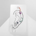 Набор серег и кафф QF «Фантазия» фантазия, набор 5 шт., цветные с серебром - Фото 4