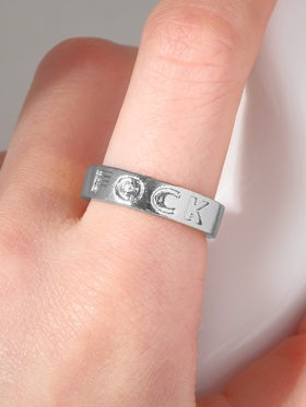 Кольцо F×CK, цвет серебро, безразмерное  (артикул 9340159)  большой выбор товаров оптом и в розницу по низким ценам с доставкой