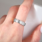 Кольцо LOVE, цвет серебро, безразмерное - фото 9012440