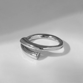 Кольцо «Минимал» две линии, цвет серебро, безразмерное  (артикул 9340347)  большой выбор товаров оптом и в розницу по низким ценам с доставкой
