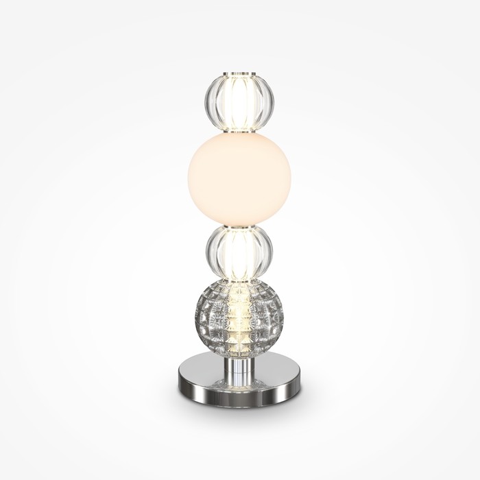Светильник настольный Maytoni MOD301TL-L18CH3K, LED, 18Вт, 18х18х45 см, 300Лм, цвет хром