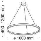 Светильник подвесной Maytoni MOD058PL-L54W4K, 1хLED, 61Вт, 100х100х120 см, 3500Лм, цвет белый - Фото 5