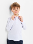 Джемпер поло для мальчика MINAKU: Basic Line KIDS, белый, рост 110 см - Фото 5