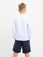 Джемпер поло для мальчика MINAKU: Basic Line KIDS, белый, рост 128 см - Фото 5