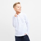 Джемпер поло для мальчика MINAKU: Basic Line KIDS, белый, рост 146 см - Фото 4