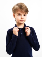 Джемпер поло для мальчика MINAKU: Basic Line KIDS, тёмно-синий, рост 128 см - Фото 7