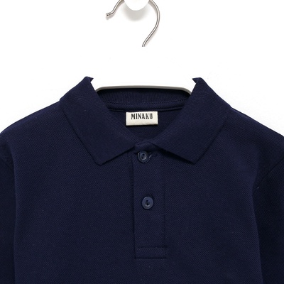 Джемпер-поло для мальчика MINAKU, тёмно-синий, рост 134-140 см