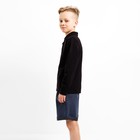 Джемпер поло для мальчика MINAKU: Basic Line KIDS, чёрный, рост 158 см - Фото 2