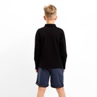 Джемпер поло для мальчика MINAKU: Basic Line KIDS, чёрный, рост 158 см - Фото 3