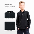 Джемпер поло для мальчика MINAKU: Basic Line KIDS, тёмно-серый, рост 146 см - Фото 10