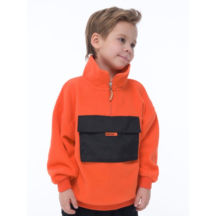 Куртка для мальчиков, рост 104 см, цвет оранжевый