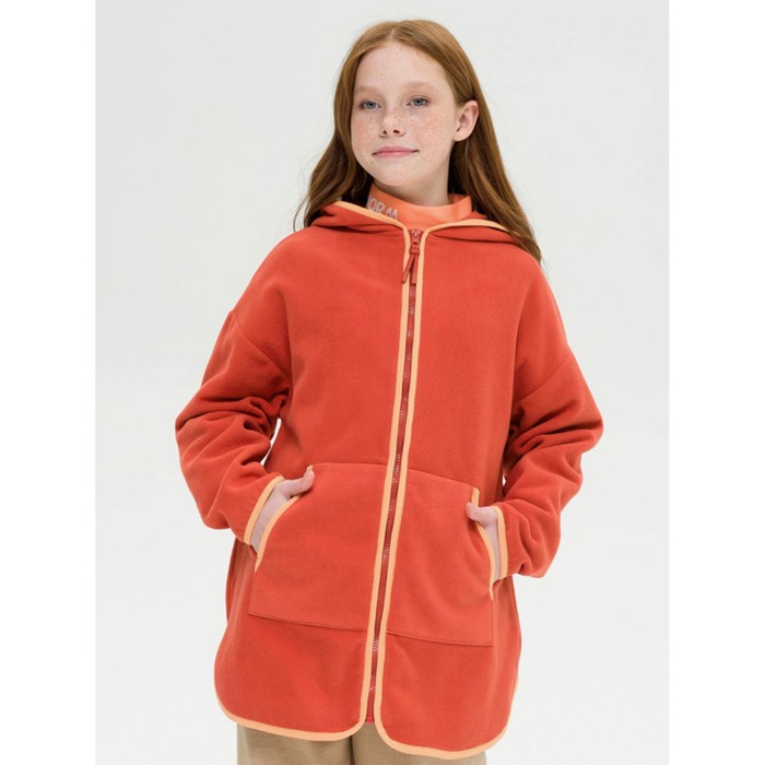 Куртка для девочек, рост 122 см, цвет терракотовый - Фото 1