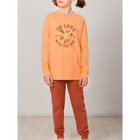 Комплект для девочек, рост 116 см, цвет оранжевый - фото 109928306