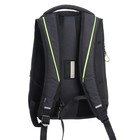 Рюкзак молодёжный, 42 х 31 х 22 см, Grizzly 338, эргономичная спинка, отделение для ноутбука, чёрный/зелёный RU-338-2_1 - фото 24041338