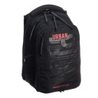 Рюкзак молодёжный, 42 х 31 х 22 см, Grizzly 338, эргономичная спинка, отделение для ноутбука, чёрный/синий RU-338-3_1 - фото 24041363