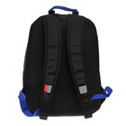 Рюкзак молодёжный, 38 х 29 х 16 см, Grizzly 351, эргономичная спинка, чёрный/синий RB-351-1_3 - Фото 5