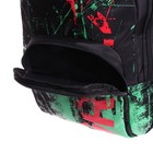 Рюкзак молодёжный, 42 х 32 х 22 см, Grizzly 333, эргономичная спинка, отделение для ноутбука, красный/зелёный RU-333-1_1 - фото 22112654