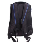 Рюкзак молодёжный, 42 х 31 х 22 см, Grizzly 338, эргономичная спинка, отделение для ноутбука, чёрный/синий RU-338-4_2 - фото 24588557