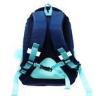 Рюкзак школьный, 40 х 27 х 20 см, Grizzly 360, эргономичная спинка, отделение для ноутбука, синий/зелёный RG-360-5_1 - Фото 5