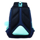 Рюкзак школьный, 40 х 27 х 20 см, Grizzly 360, эргономичная спинка, отделение для ноутбука, синий/зелёный RG-360-5_1 - Фото 6