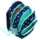 Рюкзак школьный, 40 х 27 х 20 см, Grizzly 360, эргономичная спинка, отделение для ноутбука, синий/зелёный RG-360-5_1 - Фото 8