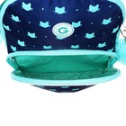 Рюкзак школьный, 40 х 27 х 20 см, Grizzly 360, эргономичная спинка, отделение для ноутбука, синий/зелёный RG-360-5_1 - Фото 9