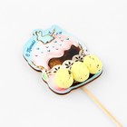 Топпер деревянный для украшения кулича «С Пасхой!», 7.1×5.2 см - Фото 5