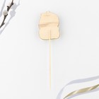 Топпер деревянный для украшения кулича «С Пасхой!», 7.1×5.2 см - Фото 6