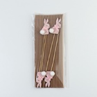 Топпер деревянный для украшения кулича «Кролик» на пасху, 7.3×4.2 см - Фото 8