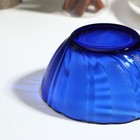 Салатник Sea Brim, d=13 см, стекло, цвет синий - фото 4375691