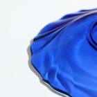 Тарелка плоская Sea Brim, d=21 см, стекло, цвет синий - фото 4375701