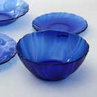 Набор столовый Sea Brim, 25 предметов: кружка 230 мл, салатник 900 мл, глубокая тарелка 600 мл, стекло, цвет синий - Фото 3