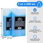 Набор аккумуляторов холода - гелевый хладоэлемент для термосумки «Мастер К.», 2 шт. по 500 мл - Фото 1