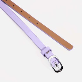 

Ремень женский, ширина 1.2 см, винт, пряжка металл, цвет сиреневый