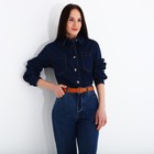 Ремень женский, ширина 3 см, пряжка металл, цвет рыжий - фото 22113250